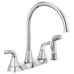Peerless Parkwood Two Handle Kitchen Faucet with Spray in Chrome, P2835LF, MSRP: $91.98, FINAL PRICE: $49.99 + TAX