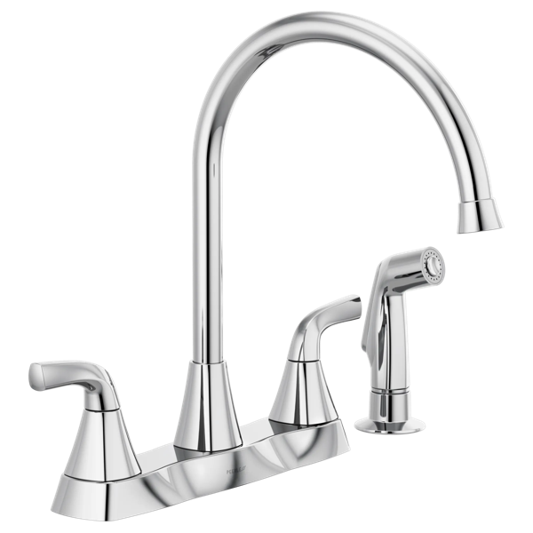 Peerless Parkwood Two Handle Kitchen Faucet with Spray in Chrome, P2835LF, MSRP: $91.98, FINAL PRICE: $49.99 + TAX