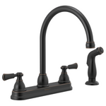 Peerless Elmhurst Two Handle Kitchen Faucet with Spray in Oil Rubbed Bronze, P2865LF-OB, MSRP: $125.93, FINAL PRICE: $53.99 + TAX