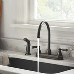 Peerless Elmhurst Two Handle Kitchen Faucet with Spray in Oil Rubbed Bronze, P2865LF-OB, MSRP: $125.93, FINAL PRICE: $53.99 + TAX