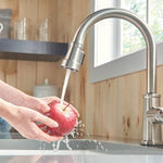 Peerless Westchester Single-Handle Pull-Down Kitchen Faucet in Stainless Steel, P7923LF-SS, MSRP: $214.63, FINAL PRICE: $119.99 + TAX