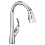 Peerless Parkwood Single Handle Pulldown Kitchen Faucet in Chrome, P7935LF, MSRP: $314.86, FIANL PRICE: $79.99 + TAX