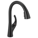 Peerless Parkwood Single Handle Pulldown Kitchen Faucet in Matte Black, P7935LF-BL, MSRP: $202.57, FINAL PRICE: $99.99 + TAX