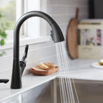 Peerless Parkwood Single Handle Pulldown Kitchen Faucet in Matte Black, P7935LF-BL, MSRP: $202.57, FINAL PRICE: $99.99 + TAX
