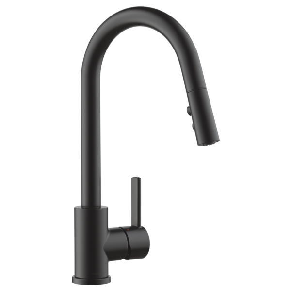 Peerless Precept Single-Handle Pull-Down Kitchen Faucet in Matte Black, P7946LF-BL
