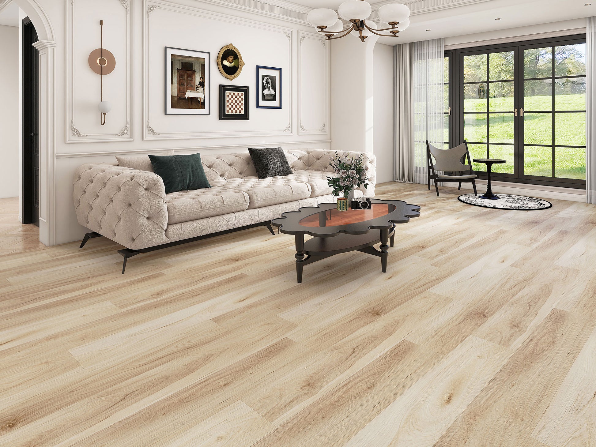 Rustic Shore 9x60 Luxury Vinyl Plank Flooring, PM82, 9.06x60, (8mm), 28mil, 49 lbs, 18.87sf, 5pcs, Final:$2.99/sf