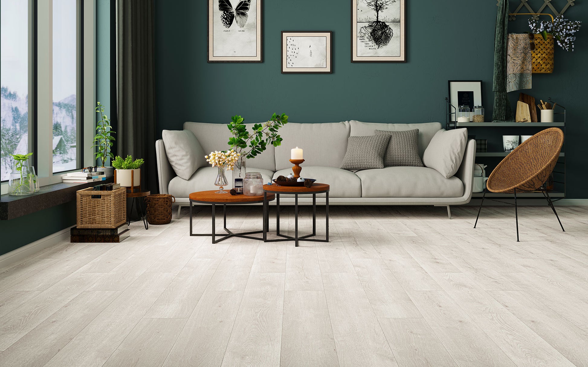 Cashmere 9x60 Luxury Vinyl Plank Flooring, PM87, 9.06x60, (8mm), 28mil, 49 lbs, 18.87sf, 5pcs, Final:$2.99/sf
