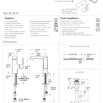 Pfister Penn Bath Faucet Polished Chrome, LF-042-1PEC Retail:$185.00 Loc: B1  FINAL PRICE