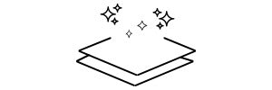 Simple line drawing of a rectangular object with two horizontal lines on top