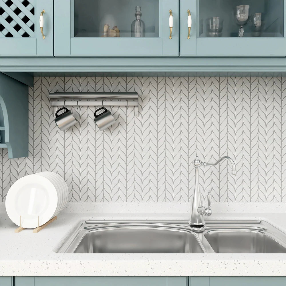 **PER PC** Trendy Petals White 12x12 Mosaic, SF210227, 11pcs, 10.9sf, FINAL PRICE: $3.99/pc, $43.89/ Box