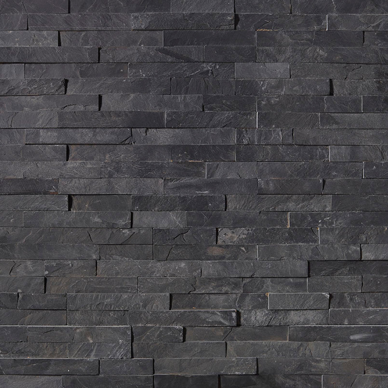**PER BOX** Premium Black Slate Stacked Stone Panels 9x24, 19.05mm, 53 lbs, 3pcs, 4.5sf, FINAL PRICE: $4.99/sf, $22.46/bx