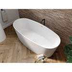 Acquabella Vars Center Drain 67x28 Freestanding Bathtub in Snow White and Dark Grey, VB6529MDW, Retail: $10,000.00, FINAL PRICE: $1,499.99 + TAX