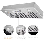 Awoco 36-in Ducted 800-CFM Stainless Steel Insert Under Cabinet Range Hood, RH-SP06-BLW *JR2510, Retail: $510.22, FINAL PRICE: $239.99 + TAX