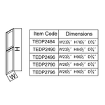 TEDP96 Tall End Panel  - WHITE SHAKER Solid Soft Close RTA Cabinet (Flat Pack)  FINAL PRICE CLEARANCE // NO RETURNS OR EXCHANGES