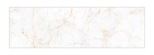 Marble-patterned tile with gold accents on a white background