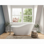 Acquabella Serena Center Drain 67x28 Freestanding Bathtub in Gloss White, SB6728GW, Retail: $10,000.00, FINAL PRICE: $1,499.99 + TAX