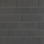 Metallic Gray Beveled  4x12 Glass Subway Wall Tile, SMOT-GL-T-MG412, 8mm, 15pcs, 23 lbs, 4.95sf, Retail: $37.99/box, FINAL PRICE: $1.99/sf, $9.85/bx + Tax