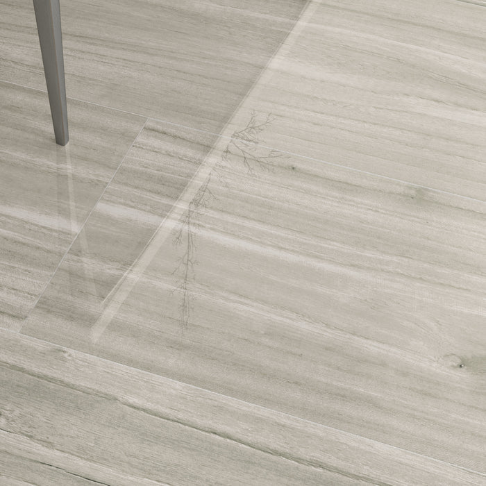 Spazio Ice Pulido Wood Look 8x48 Polished Tile, SP-IC48, mm, 4pcs, 49.5 lbs, 10.33sf, Retail: $3.27/sf, FINAL PRICE: $1.99/sf, $20.56 + Tax