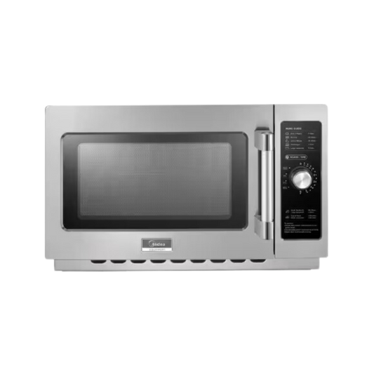 Midea 1.2 cu. ft. 1000-Watt Commercial Counter Top Microwave Oven in Stainless Steel Interior and Exterior