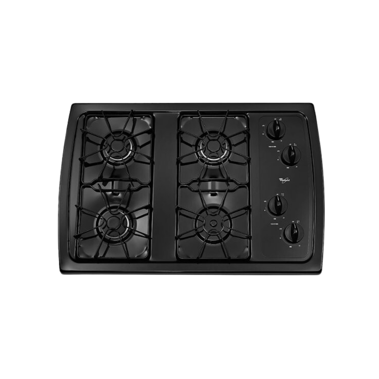 Whirlpool 30" BuiltIn Gas Cooktop Black American Home Liquidation