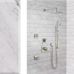 ** PER PCS ** Arabescato Carrara Beveled 4x12 Honed Marble MSI, 26.25 lbs, 15pcs, 4.95sf, Retail:$7.84/pc, FINAL:$1.99 Loc: MT4-A