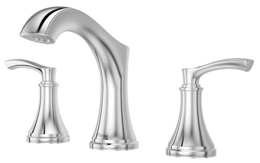 Pfister Woodbury 2-Handle 8" Widespread Bathroom Faucet in  Polished Chrome, LG49-WD0C, Loc: B9, MSRP: $244.00