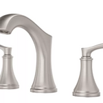 Pfister Woodbury 2-Handle 8" Widespread Bathroom Faucet in Spot Defense Brushed Nickel, LG49-WD0GS, Loc: A-13, MSRP: $293.00
