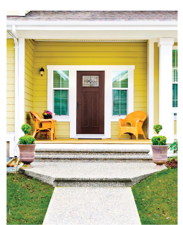 Therma-Tru WickerPark Fiberglass Craftsman Left-Hand Inswing Mahogany Stained Front Door with Brickmould Insulating Core Exterior, BMTTSOE 760262 Retail: $748 FINAL PRICE: $549.99 + TAX