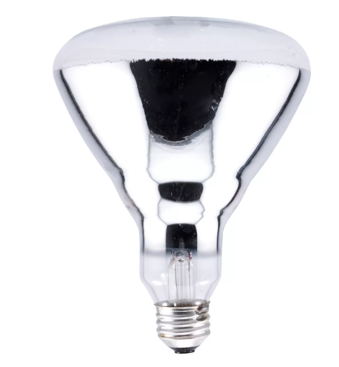 SYLVANIA 250-Watt Dimmable Br40 Infrared Heat Lamp Incandescent Light Bulb, 46135146640