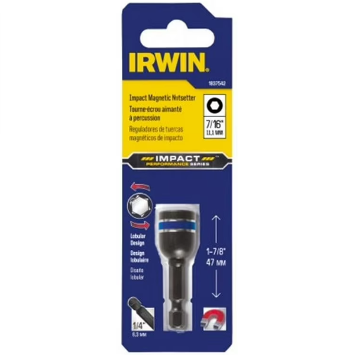 IRWIN 7/16-in x 1-7/8-in SAE Hex Nut Driver