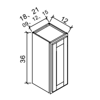 W0936 - WHITE SHAKER Solid Soft Close RTA Cabinet (Flat Pack) CLEARANCE PRICE: $75 + Tax (does not include Assembly) CLEARANCE // NO RETURNS OR EXCHANGES