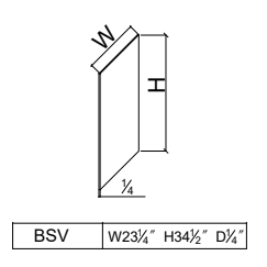 BSV Base Skin Panel 1/4 - WHITE SHAKER Solid Soft Close RTA Cabinet (Flat Pack)  FINAL PRICE CLEARANCE // NO RETURNS OR EXCHANGES