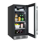 Avallon 15-in 86-Can Capacity Stainless Steel Built-in/Freestanding Indoor Beverage Refrigerator with Glass Door, ABR152SGRH *JR2510, Retail: $1,299.00, FINAL PRICE: $749.99 + TAX