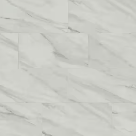 Kolasus White 12x24 Matte Porcelain Floor and Wall Tile, 16sf, 8 pcs, 9mm, 22 lbs, FINAL PRICE: $0.99/sf, $15.84/box + Tax