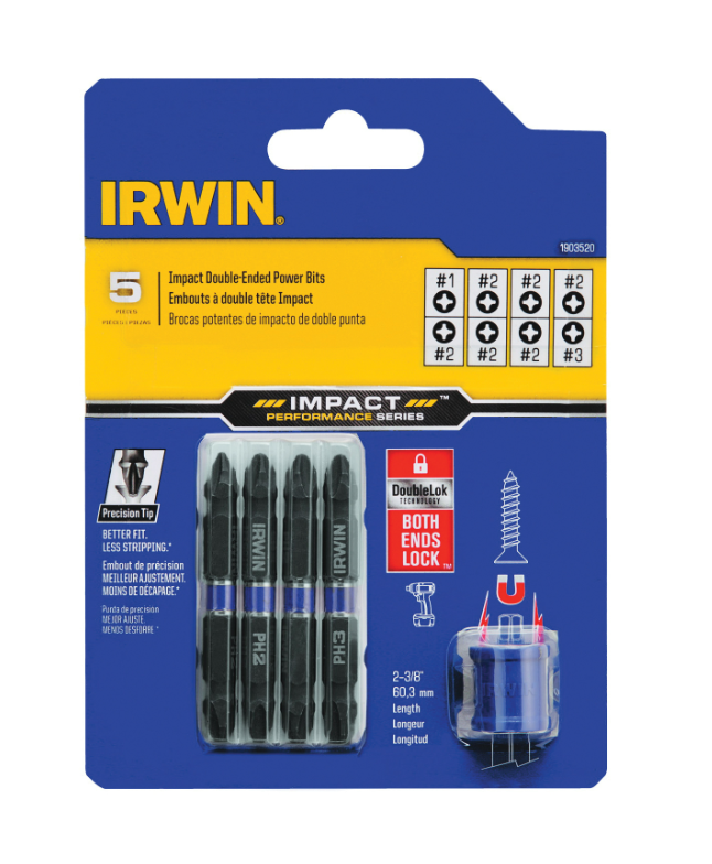 IRWIN 5-Piece Impact Driver Bit Set 1903520