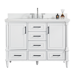 Haven 48-Inch Single Sink Vanity in White with Artificial Marble Countertop, HAVEN7048A-WH, FINAL PRICE: $999.99 + TAX