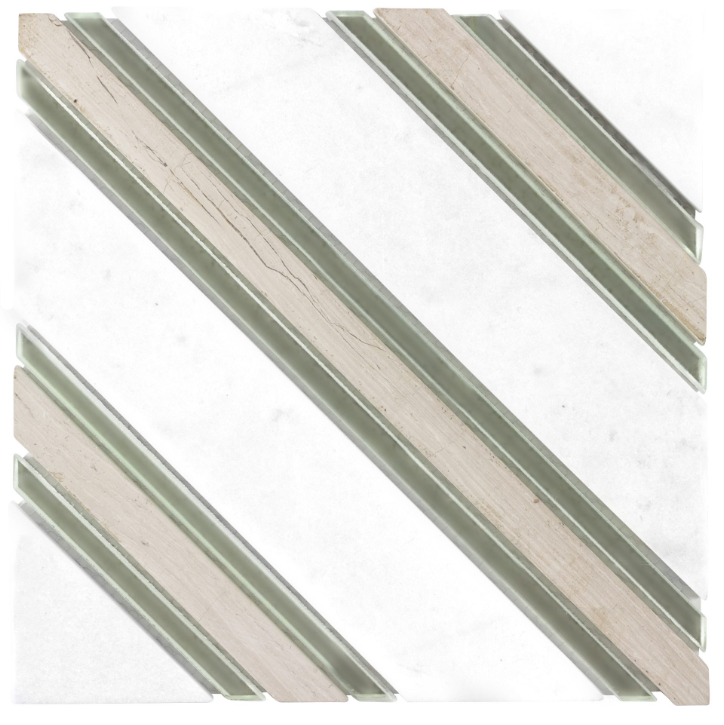 **PER PC** Modern Mirror 8x8 Polished Stone Mosaic, SF210056, 4.741sf, 11pcs, 19.404 lbs, FINAL PRICE: $3.99/pc, $43.89/bx + Tax