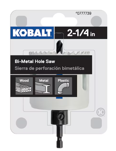 Kobalt 2-1/4-in Bi-Metal Arbored Hole Saw