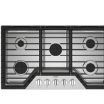 Whirlpool 36-in 5 burners Stainless steel Gas Cooktop
