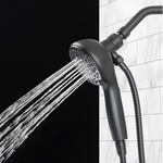 Alpine Reserve Galway 6 -Spray Brush Nickel 6-in Round Handheld Shower Head 1.8 GPM