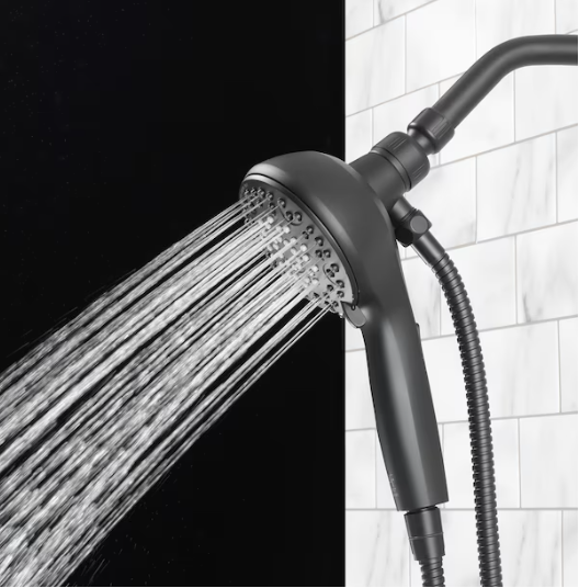 Alpine Reserve Galway 6 -Spray Brush Nickel 6-in Round Handheld Shower Head 1.8 GPM