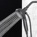 Alpine Reserve Galway 6 -Spray Brush Nickel 6-in Round Handheld Shower Head 1.8 GPM