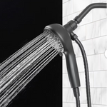 Alpine Reserve Galway 6 -Spray Brush Nickel 6-in Round Handheld Shower Head 1.8 GPM