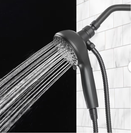 Alpine Reserve Galway 6 -Spray Brush Nickel 6-in Round Handheld Shower Head 1.8 GPM