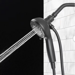 Alpine Reserve Galway 6 -Spray Brush Nickel 6-in Round Handheld Shower Head 1.8 GPM