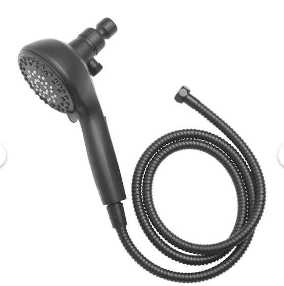 Alpine Reserve Galway 6 -Spray Brush Nickel 6-in Round Handheld Shower Head 1.8 GPM