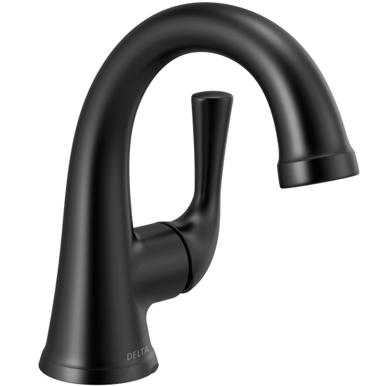 Delta Kayra Single Handle Bathroom Faucet in Matte Black, 533LF-BLMPU, MRSP: $342.75, FINAL PRICE: $99.99 + TAX