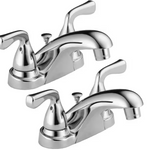 Delta Centerset Bathroom Faucet in Chrome, B2511LF-PPU-ECO2, MRSP: $120.5, FINAL PRICE: $ + TAX
