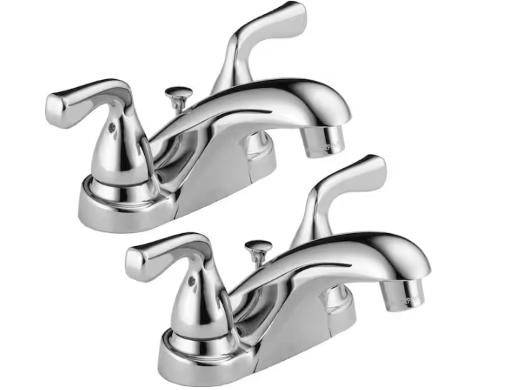 Delta Centerset Bathroom Faucet in Chrome, B2511LF-PPU-ECO2, MRSP: $120.5, FINAL PRICE: $ + TAX