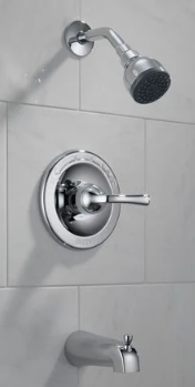 Delta Single Handle Tub and Shower in Chrome, B114920, MRSP: $153.6, FINAL PRICE: $39.99 + TAX